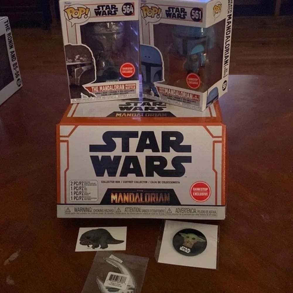 Funko Star Wars Mandalorian Box Set with Black and Orange Accents